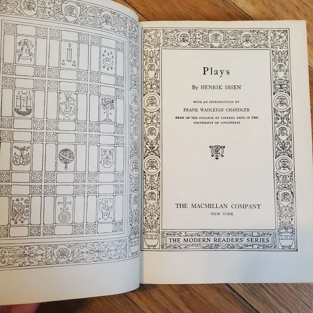 Vintage Plays by Henrik Ibsen hardcover book The Modern Readers Series 1950